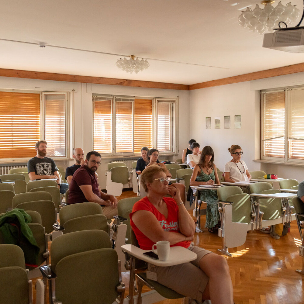Alcune foto del 58° Corso di Cultura in Ecologia, altro programma sviluppato grazie alla connessione fra TESAF, Dolomiti Contemporanee e tutta la rete di partner.